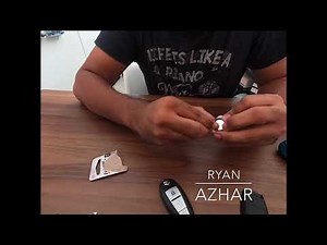 How to replace the battery in the key of a Suzuki S Cross.