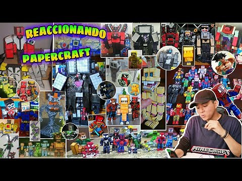 Show off your movable Minecraft Figure Art made from paper Reacting Papercraft Part 7 Tutorial
