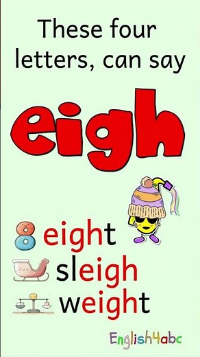Long Vowel A — EIGH Says Ā! | Eight, Slay, Weight