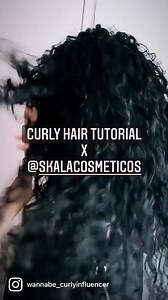 Testing my Skala products from Brazil on 3A/3B curls