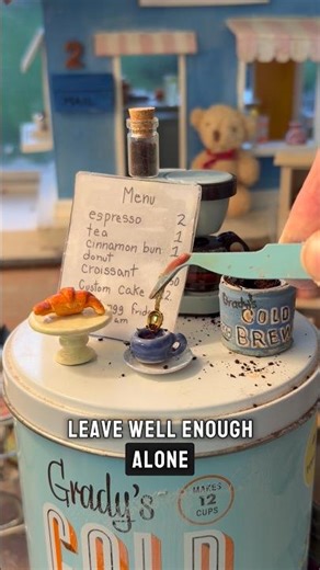REAL Tiny Coffee Can #miniatures 💕☕️💕🫖💕☕️💕