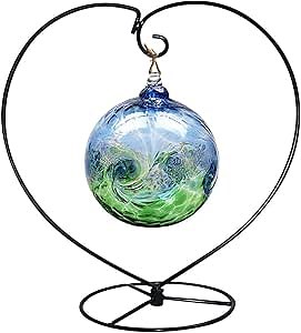 Ornament Display Stand Holder Iron Hanger Air Plant Stand Flower Pot Holder Iron Stand for Hanging Glass Globe Ball ,Christmas Wedding Ornament, Home Office Decor