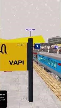 🚆 12935 Bandra Surat Intercity | Arrival at Vapi Station | #openrails #Gameplay #railway #train