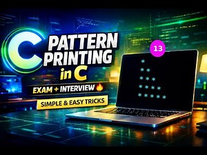 Pattern Printing in C |Pattern - 13| Simple & Easy Tricks 🔥 | Exam & Interview