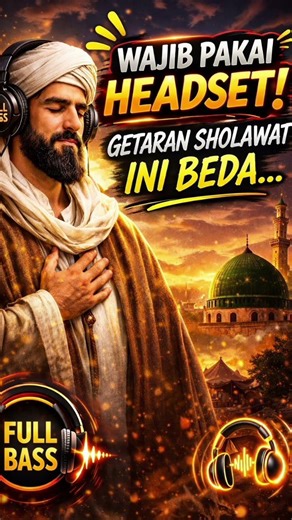 WAJIB PAKAI HEADSET! 🎧 Sholawat Full Bass Bikin Merinding #youtube #shortsindonesia #fbpro #shorts