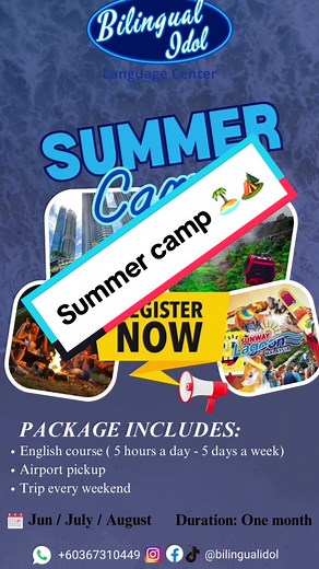 "🌞✨ Ready for an unforgettable summer? Join BILC's summer camp! 📚🎉 ...
