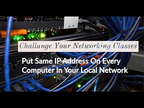 How to put same IP address on two or more computers