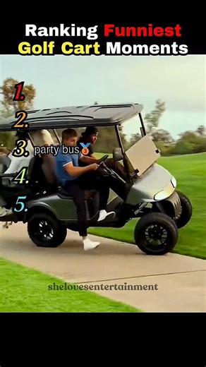 Ranking Funniest Golf Cart Moments 😂😂