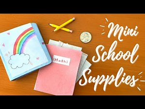 DIY School Supplies for Stuffed Animals! (Working Binder, Pencils, and Folders!)