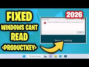 Windows cannot read the ProductKey setting from the unattend answer file Virtualbox - Fixed Error