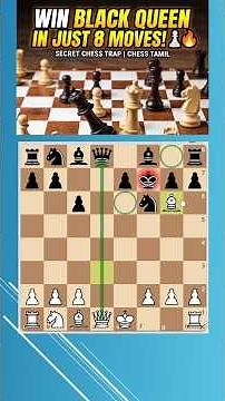 Trap 33 | Win Black Queen in Just 8 Moves! | imw ♟️🔥