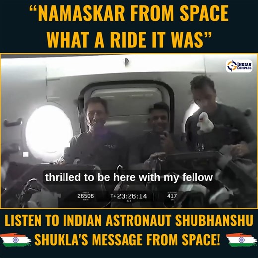 Indian astronaut Captain Shubhanshu Shukla is on his way to become the first Indian to reach the International Space Station. JAI HIND! | Indian Compass Videos