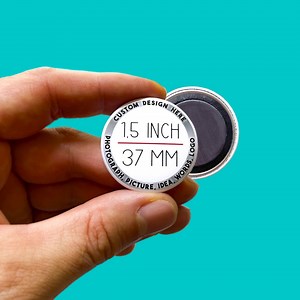 Personalized 1.5 Inch Custom Magnet - Create Your Own Custom Magnet Back! Your Design Here, Photo Magnet, Promotional Magnet - Etsy