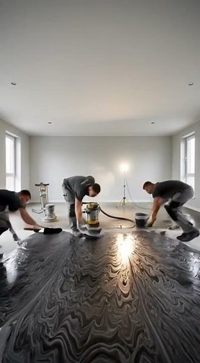 From Concrete to EPIC 3D Arcade Room 🎮 | Insane Epoxy Floor Transformation