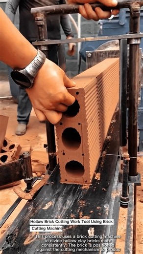 Hollow Brick Cutting Work Tool Using Brick Cutting Machine #worktool