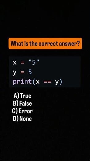 Comment your answer 👇 ..#coding #programming #development #python #question