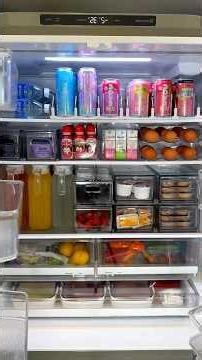 ASMR Full Fridge Restock 🍒🧊🥬 | Fresh Aesthetic Refills & Super Satisfying Sounds