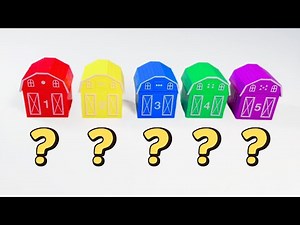 Learning Video for Toddlers | Farm Animal Toys, Animal Sounds, Learn Numbers and Colors!