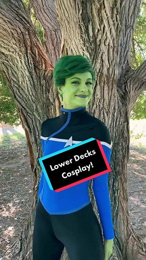 Well Hello again Tiktok! Here’s one of my latest projects. D’Vana Tendi from “Lower Decks” #cosplay built completely from scratch by me. #startrek #startreklowerdecks #cosplaytransition