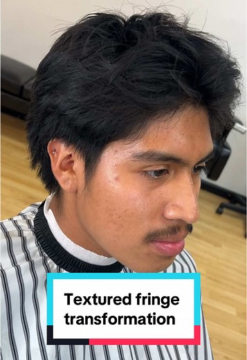 Textured Fringe Edgar Haircut | Low Taper Fade for Thick Latino Hair