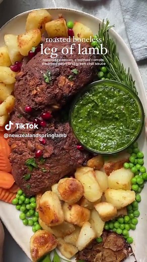 Get ready to impress your loved ones this Easter with this show-stopping leg of lamb recipe made with New Zealand Spring Lamb. #itllsurpriseyou 🍽️: @Iram Serves: 4 people Prep Time: 10 minutes Cook Time: 3.5 hours (In Conventional Oven) Weight: Approximately 2 lbs Ingredients For the marinade: 1 New Zealand Spring Lamb® Boneless Leg 1 cup yogurt 1/2 cup vinegar 1/3 cup oil 3 tbsp lemon juice 2 tbsp freshly minced garlic Salt to taste 1 tbsp black pepper 1 tbsp red chili flakes 1 tbsp paprika po