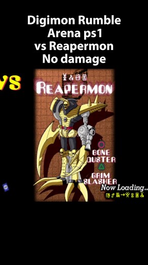 Digimon Rumble Arena ps1 vs Reapermon no damage #digimon #digimonadventure #agumon #wargreymon #digimonrumblearena #ps1 #psx #ps1games #nostalgia