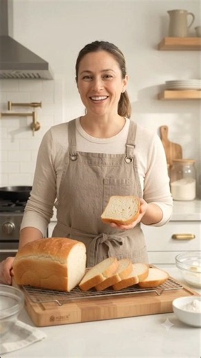 Classic White Sandwich Bread Recipe | Soft, Fluffy & Easy Homemade Bread | Tasty Home Kitchen USA