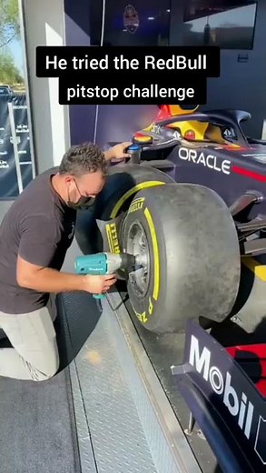 He Tried F1 Pit-stop Challenge