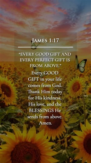 Every Good And Perfect Gift Comes From God ✨ James 1:17 | Father Of Lights #shorts #faith #amen