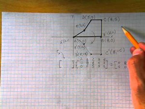 Matrix Transformation, Reflect over x Axis