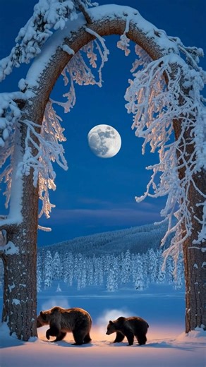 The Moon doesn’t just light the sky… it transforms the forest. | Space Wonders