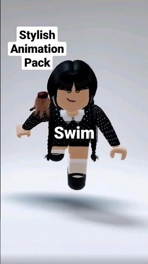 I bought the Stylish Animation Pack in Roblox feat Wednesday Addams and Thing