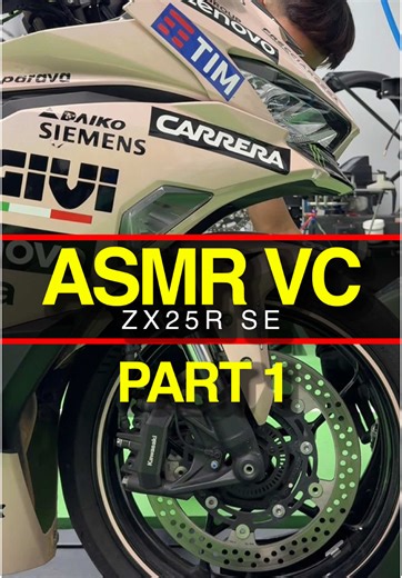ASMR Sound of Valve Clearance on ZX25R SE Motorcycle