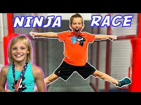 Paxton's Ninja Race with Payton!