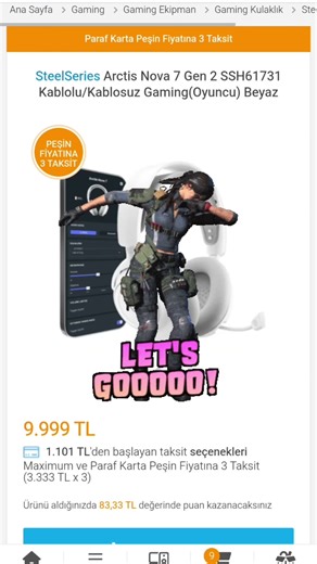 Steelseries Arctis Nova 7 Gen 2 for 1200 TL cheaper than the cheapest one 😎 Link on WhatsApp 👍 #f...