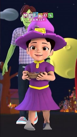 Spooky Witch Magic Tricks 🧙🏻 What's So Amazing About Halloween Song #shorts #meekosfamily