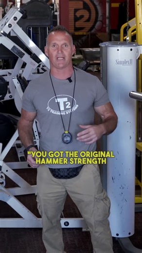 Troy Thompson transformation specialist on Instagram: "Kickin' it Old School 🔥 I’m proud to say that T2 has the original Hammer Strength machines — and every single one of them was hand-picked by me for one reason: they’re the best ones ever made! Hammer Strength was started back in 1989 by Gary Jones, son of the legendary Arthur Jones, and those early machines were something special. In the early years, the equipment followed the proper strength curve and hit the muscles in a way that, honestl