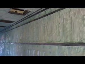Closed Cell Spray Foam - 40' Shipping Container