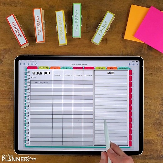 I'm SO excited to announce this new addition to my Teacher Planner CLUB! 🙌😍 I LOVE digital planning and this new planner is a dream! It is FULLY customizable and you can match it to any color scheme you'd like. The tabs are clickable and make it easy to navigate. Works with PowerPoint, Google Slides, and any note-taking app (GoodNotes, etc.). 𝗜𝗳 𝘆𝗼𝘂 𝗮𝗿𝗲 𝗮 𝗺𝗲𝗺𝗯𝗲𝗿 𝗼𝗳 𝗺𝘆 𝗢𝗻𝗲 𝗦𝘁𝗼𝗽 𝗧𝗲𝗮𝗰𝗵𝗲𝗿 𝗣𝗹𝗮𝗻𝗻𝗲𝗿 𝗖𝗹𝘂𝗯 𝗮𝗹𝗿𝗲𝗮𝗱𝘆, just log in and download it whenever