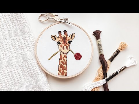 George the Giraffe Embroidery Guide | Embroidery for Beginners | Embroidery Tutorial