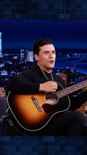 The Tonight Show on Instagram: "Oscar Isaac performs “The Hippo Song” 🦛🌙 #FallonFlashback"