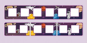 Space Themed Visual Timetable