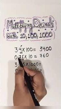Multiplying Decimals by 10, 100 & 1000 | Can You Solve the Last One? 🔢 #maths