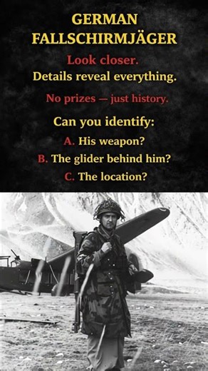 Look Closer… A WWII Fallschirmjäger & His Glider | 1940s