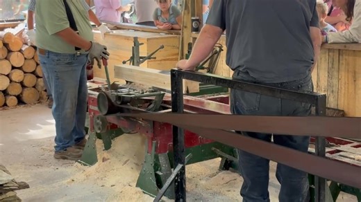 The half-scale running the mini sawmill!!! | Mike At Reeves Restoration