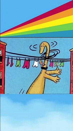 Danny and his giant pet 🦕 | #readingrainbow