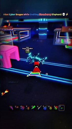 I Got Cyber Dragon While Crafting Strawberry Elephant! 👀⚡ || #stealabrainrot