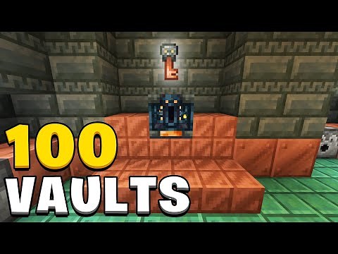 I opened 100 trial vaults in Minecraft 1.21