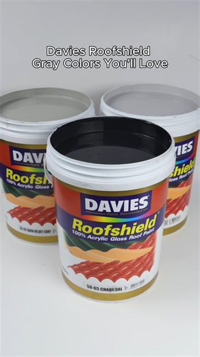 Can’t decide on a roof color? Try these Davies Roofshield Grays! #Reelsph #Reelsphilippines #DaviesPaints #DaviesRoofshield #TibayAtKintab #RoofPaint #GlossRoofPaint #ProtectAndBeautify #WaterBasedPaints | Davies Paints Philippines