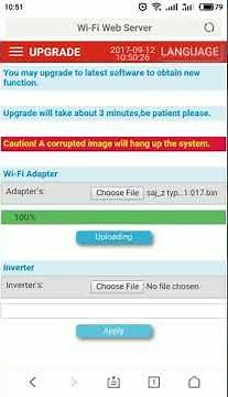 SAJ Wifi Module Firmware upgrade